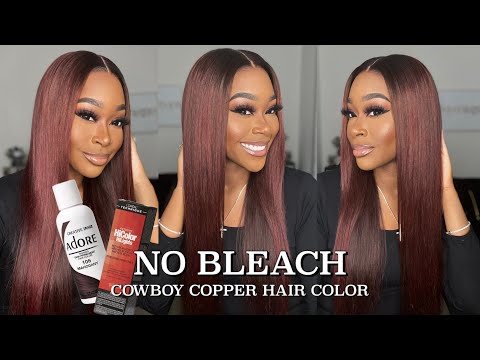 HOW TO: Cowboy Copper Hair | No Bleach, Water Color |...