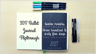 2017 Bullet Journal Set up and Update