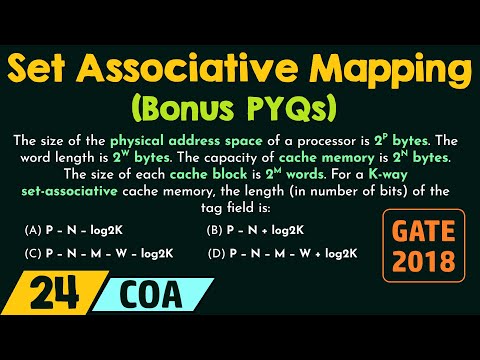 Set Associative Mapping – Bonus PYQs