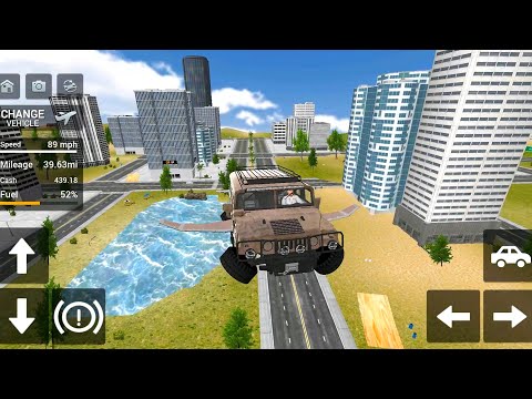 Flying Car Transport Simulator - Flying Taxi #2 | Android GamePlay