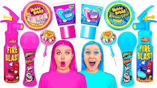 Pink Food vs Blue Food Color Challenge | Edible Battle by TeamTeen Challenge
