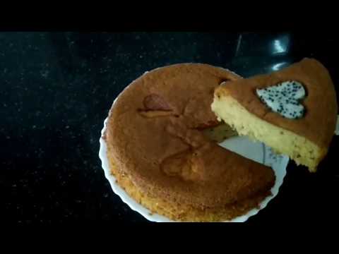 Dragon fruit sponge cake/fluffy n soft sponge cake