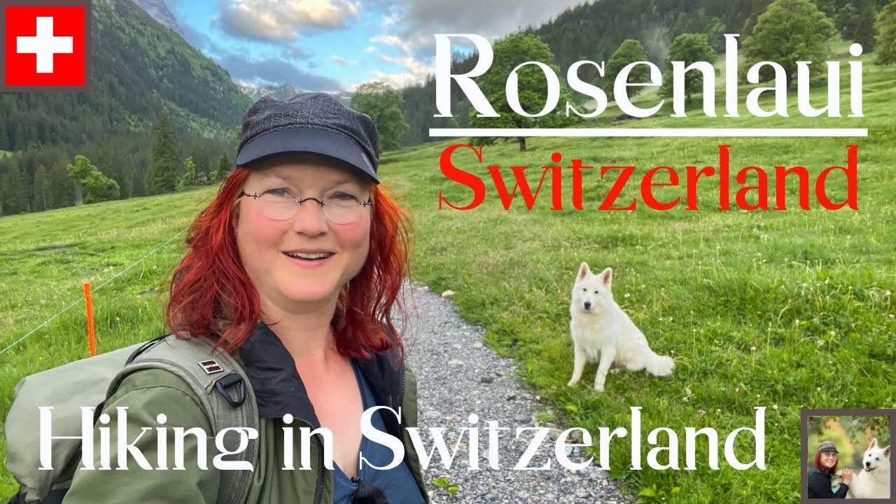 A traveler explores Rosenlaui valley.