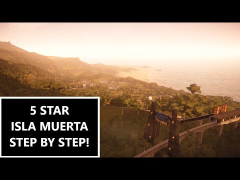 Jurassic World: Evolution. How To 5 Star! Isla Muerta Step by Step Walkthrough/Tutorial! EP 1