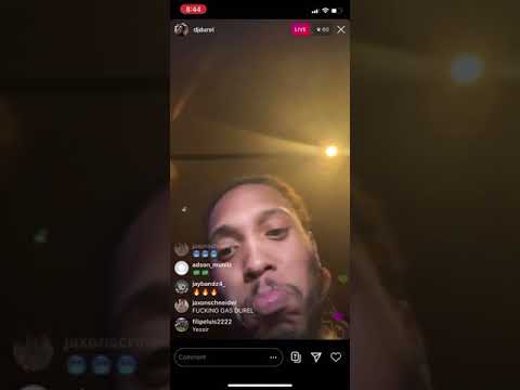 Dj Durel showing beats from the migos album