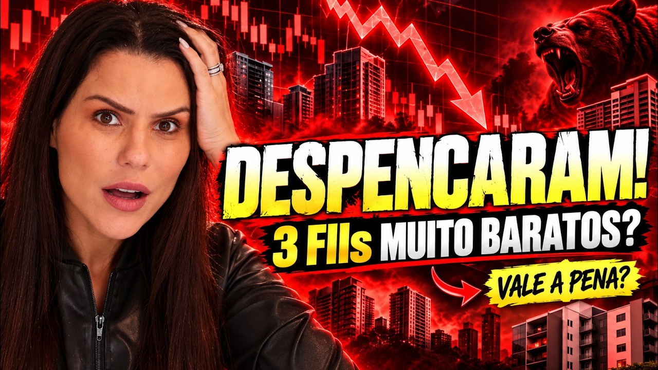3 FUNDOS IMOBILIÁRIOS BARATOS NO MEIO DA QUEDA!