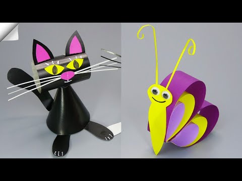 6 DIY paper crafts Moving paper TOYS Easy paper crafts