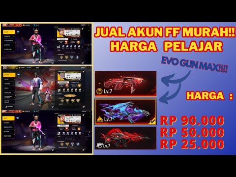 Jual akun ff murah terpercaya || jual 3 akun sultan ini harganya cuma 25k buruan beli sebelum habis!