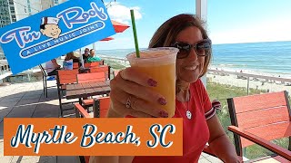 The Tin Roof in Myrtle Beach on Ocean Boulevard - An Ocean Front Restaurant right on the Boardwalk!