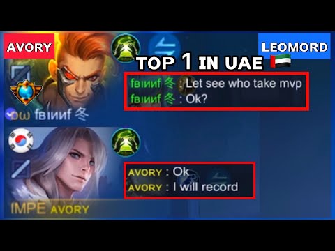Top 1 Supreme Claude Challenges Leomord To Mvp Race! [Top Global Leomord] Avory - Mobile Legends