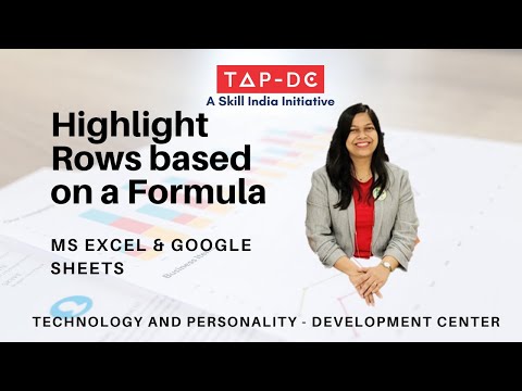 Tap-DC's Excel Bytes: Conditional Formatting to Highlight Rows