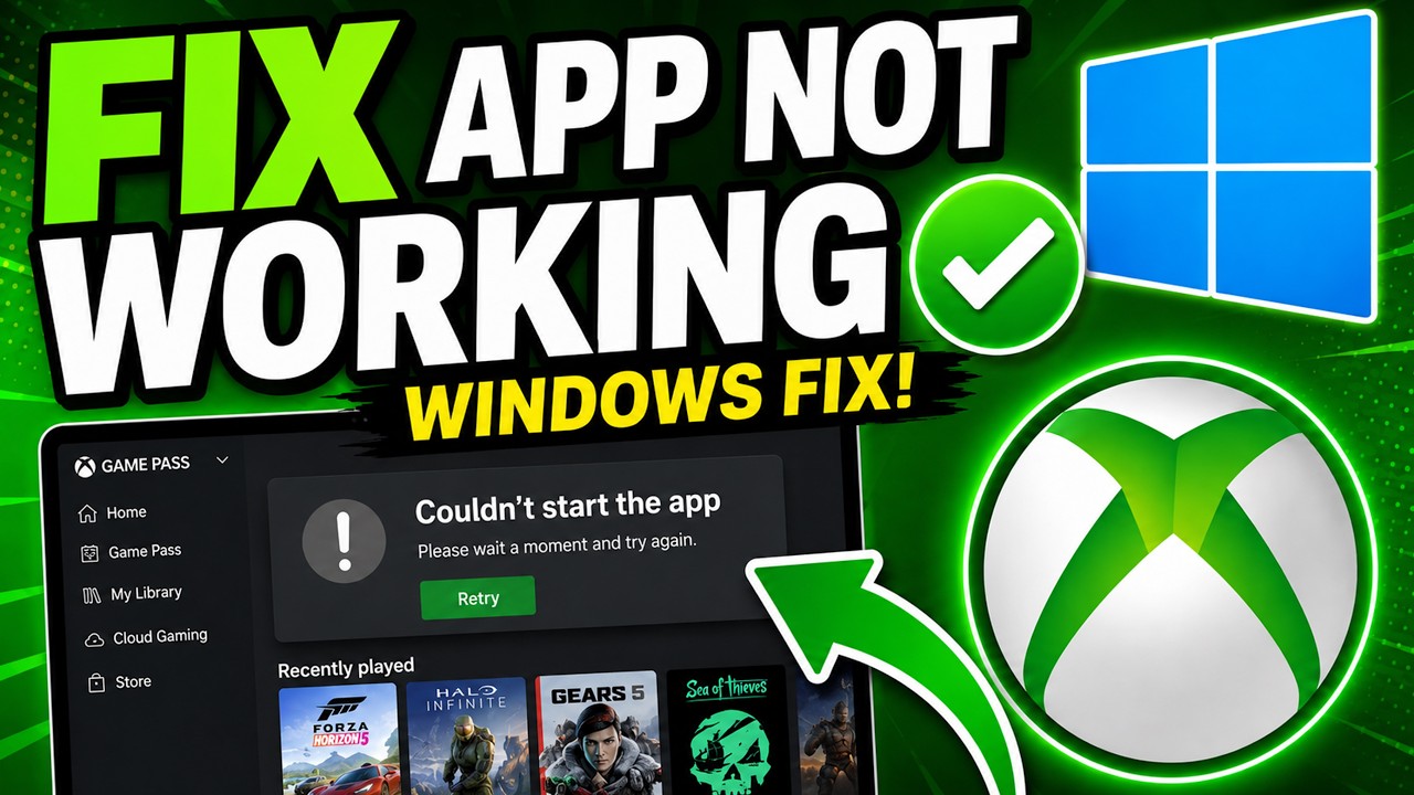 How To Fix Xbox App Not Working or Opening on Windows 10/11 (PC)🎮🔥