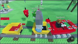 Playing cart Numberblocks 1 with 9