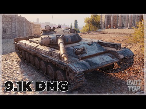 T-100 LT - 9.1K DMG 6 KILLS - World of Tanks