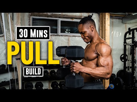30 Minute Dumbbell Pull Workout For Strength & Mass Gain! [Build Muscle #8]