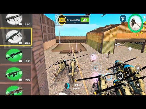 Rope Hero vice town rope Hero vs military police tank helicopter fighting video full HD