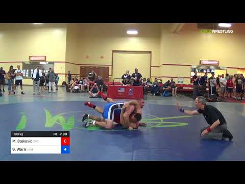 2018 Marine Corps US Open/Masters A Greco Roman 100 RR Rnd 2 - Marko Bojkovic (CWC) Vs. Garth Wara