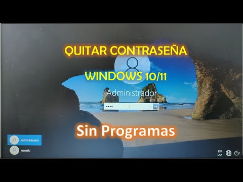 Como QUITAR CONTRASEÑA INCORRECTA WINDOWS 10/11🔑✅SIN PROGRAMAS en 5 minutos🔓