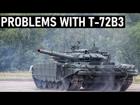 Problems with Russian T-72B3 tank