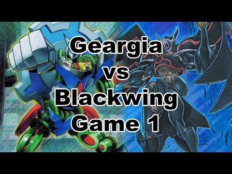 Yu-Gi-Oh! Geargia vs Blackwing - Game 1 - LIVE DUEL!