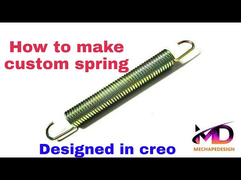 How to design a helical spring in creo parametric 6.0 II Mechapedesign