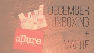 Allure Beauty Box  -December 2016