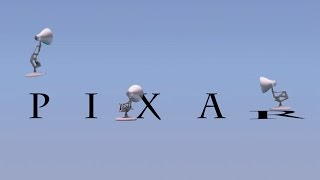 Three Luxo Lamps Spoof Pixar Logo