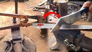 Download lagu super tangguh bahan pisau dari gunting besi sanggup memotong parang full proses pembuatan mp3