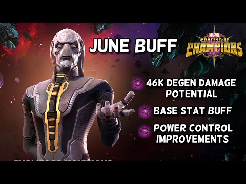 Ebony Maw June Buff | Base Stats Buffed, Degen Damage Buff & Much More | Marvel Contest of Champions