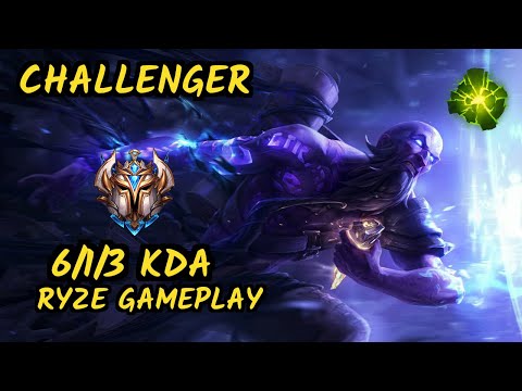 FTW Xaky (RYZE) vs MORDEKAISER - 6/1/3 KDA MID CHALLENGER GAMEPLAY - EUW