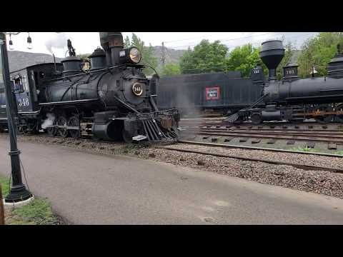 Steam train wheel slip