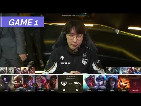 GEN VS HLE Game 1 – Zeus’ PERFECT Gnar Ult & Viper’s MONSTER Kai’Sa Play! - LCK CUP 2025 Playoffs