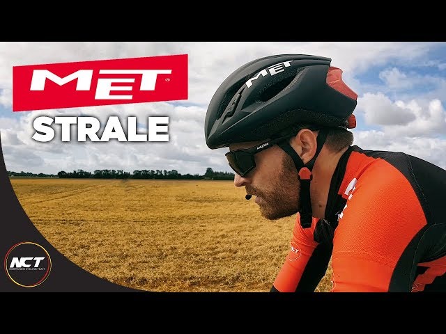 Видео Шлем MET Strale Black/Red Panel (глянцевый)