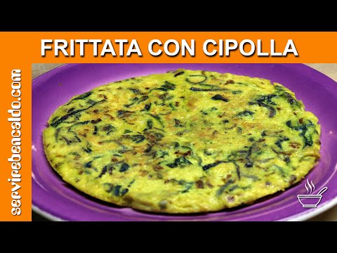 FRITTATA con Cipolla Rossa di Tropea - Buonissima e grassi ridotti al minimo