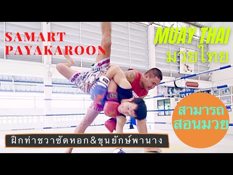 Elbow technique & Thai Judo technique - Mae Mai Muay Thai With Samart Payakaroon #มวยไทย #muaythai
