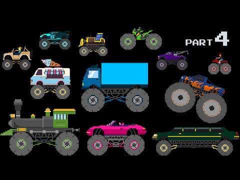 Monster Vehicles 4 | Pixel Art Giant Machines & Hidden Facts