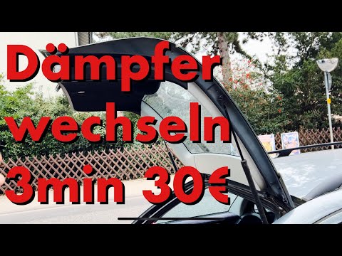 Mercedes C180 trunk lid gas strut replacement in 3 minutes - INSTRUCTIONS #mercedescclass