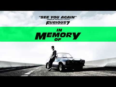 Charlie Puth - See You Again (Solo Version) [Furious7]