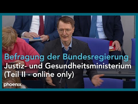 165. Sitzung des Deutschen Bundestags | Befragung der Bundesregierung Lauterbach & Buschmann Teil 2