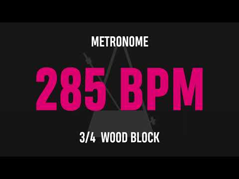 285 BPM 3/4 - Best Metronome (Sound : Wood block)