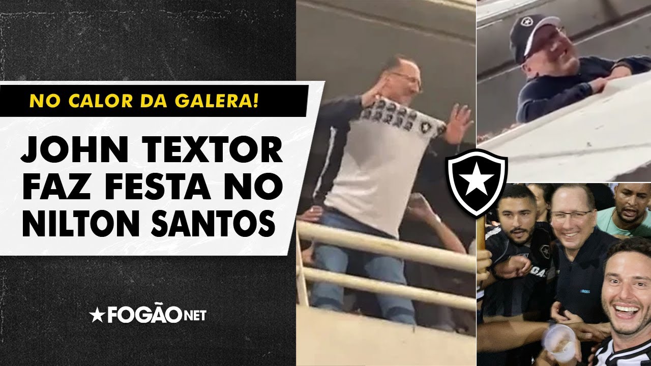 VÍDEO: John Textor interage com torcida do Botafogo no camarote do Nilton Santos durante clássico contra o Flamengo 🙋🏻♂️🏟️ VÍDEO: John Textor interage com torcida do Botafogo no camarote do Nilton Santos durante clássico contra o Flamengo 🙋🏻♂️🏟️