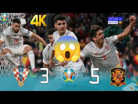 Croatia 🇭🇷 3×5 🇪🇸 Spain Euro 2020 R16 Extended Highlight Ultra HD 4K 🎤 《يوسف سيف》