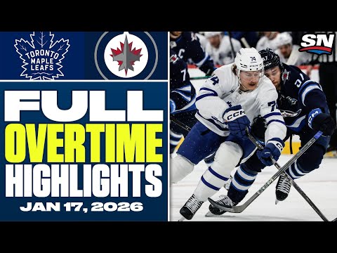 Toronto Maple Leafs at Winnipeg Jets | FULL Overtime Highlights - January 17, 2026