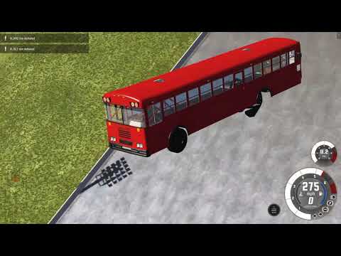 BeamNG.drive Car Jump Arena - DRAGSTER BUS
