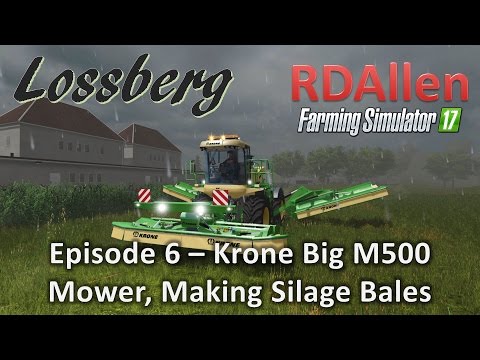 Farming Simulator 17 Multiplayer Lossberg E6 - Krone Big M500 Mowing