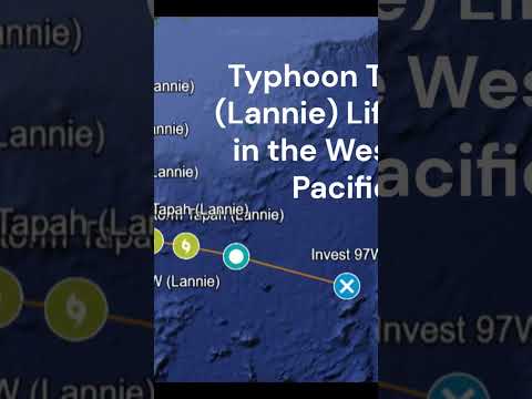 Typhoon Tapah (Lannie) Lifetime in the Western Pacific