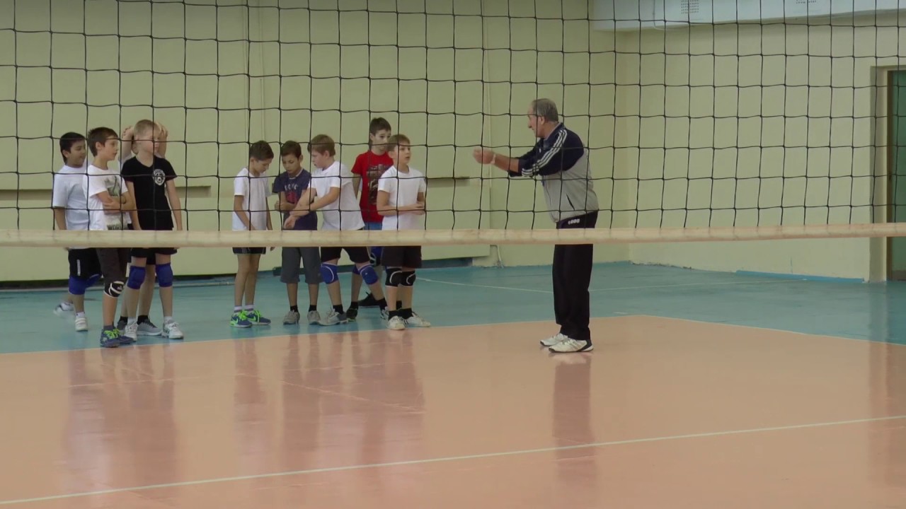 Volleyball. Practice. Teaching children volleyball. Full version