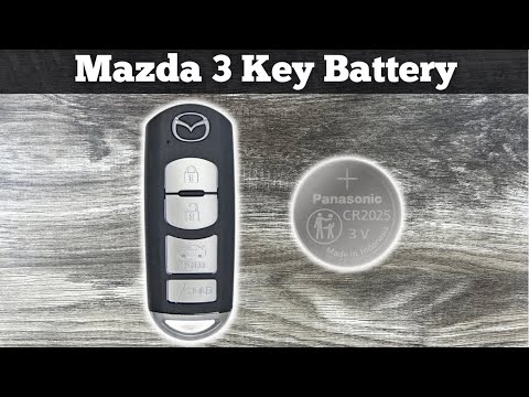 2014 - 2018 Mazda 3 Key Fob Battery Replacement - How To Change Remove Replace Mazda 3 Key Batteries