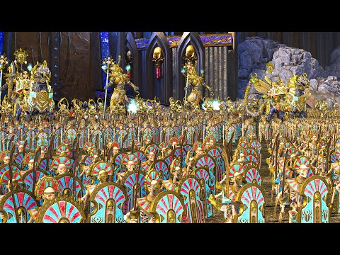 Undead Army Rises Against the Druchii - TOMB KINGS vs DARK ELVES - TotalWar Warhammer