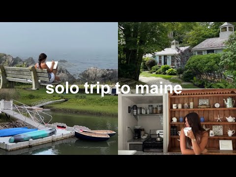 solo trip to a cottage on the coast of maine — journaling, exploring, & just being alone